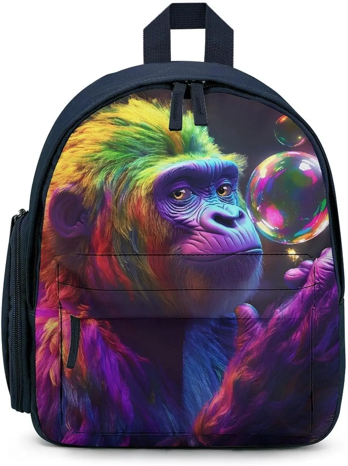 Красочный дорожный рюкзак для ноутбука с изображением шимпанзе и обезьяны