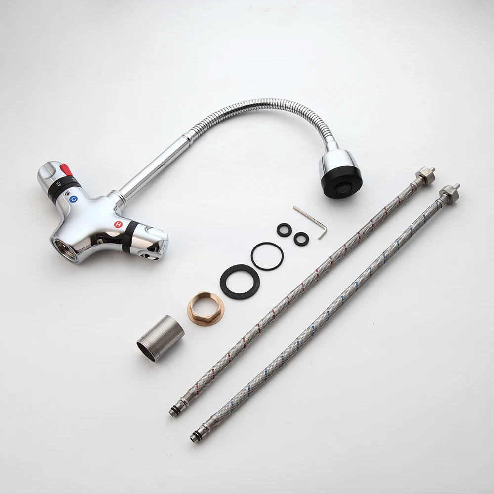 Хромированный полированный кухонный смеситель torayvino - Фотография_6