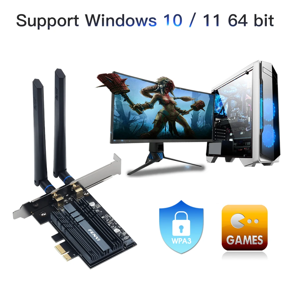 Wi-fi 6e для беспроводного wi-fi-адаптера intel ax210 pcie 2 - Фотография_6