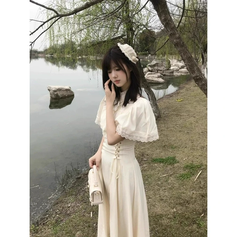 Элегантное французское кружевное платье с длинными рукавами - Фотография_6