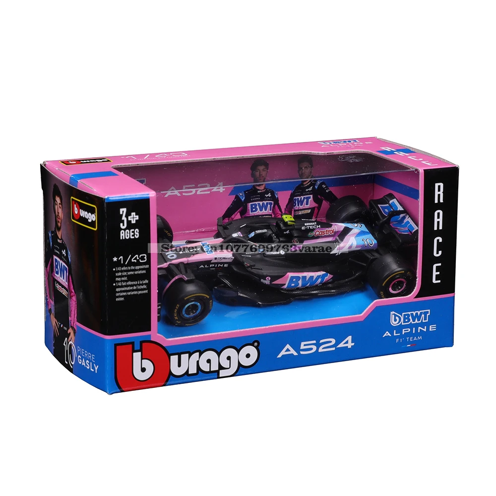 Bburago 1:43 alpine f1 team a524 2024 # 10-перьерский газет # 31 - Фотография_6
