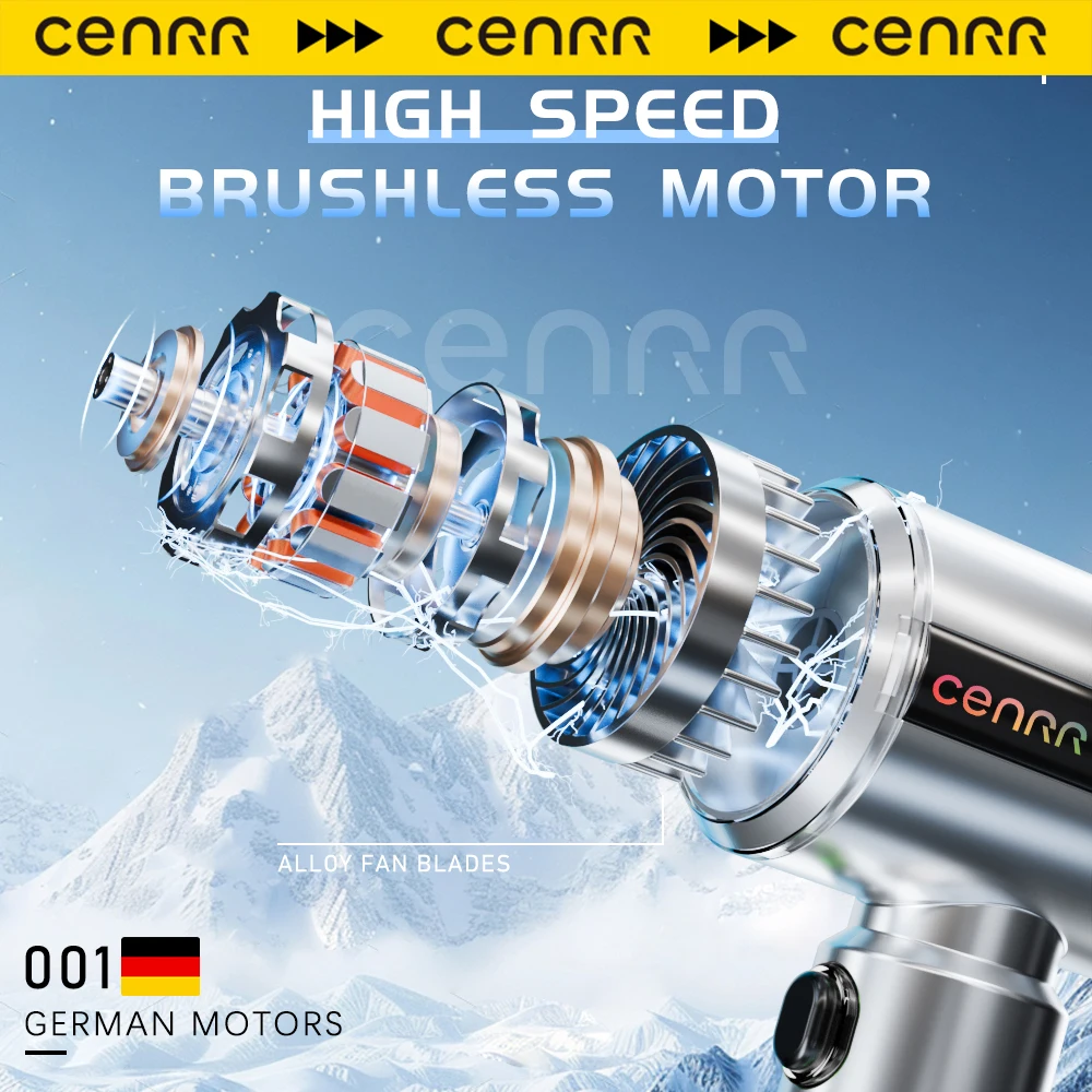 Cenrr новый автомобильный пылесос 7500 мач для дома с сильным всасыванием - Фотография_3