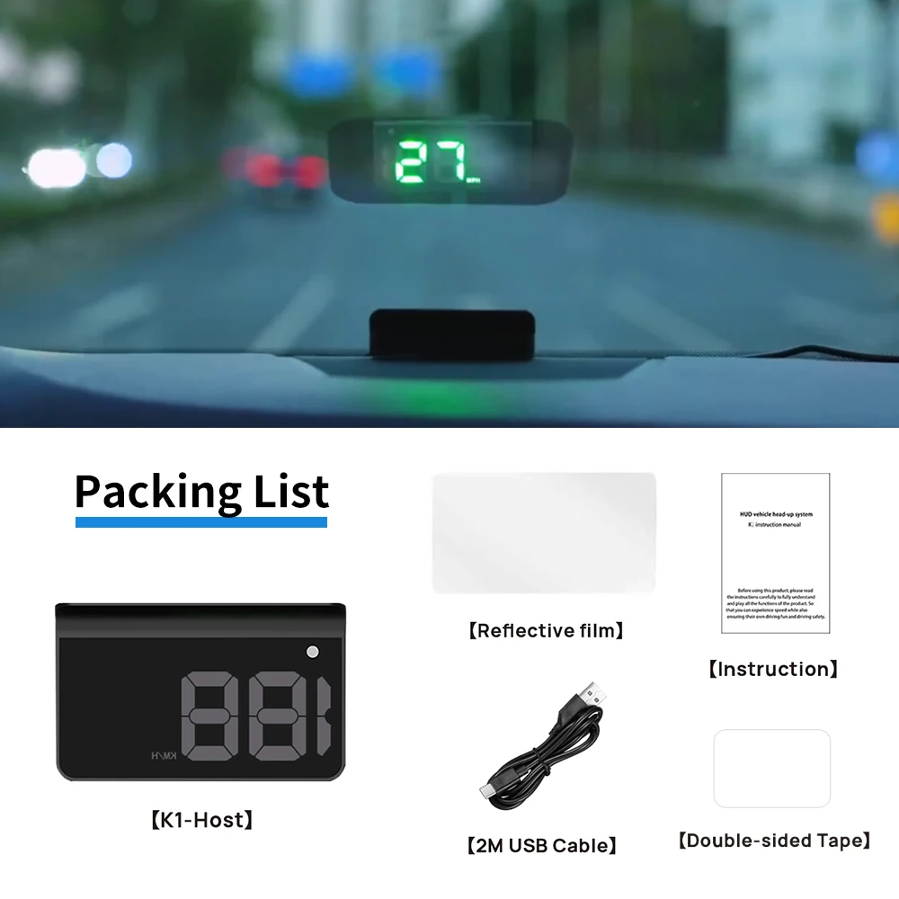 Kwhud k1 gps спидометр проектор - Фотография_5