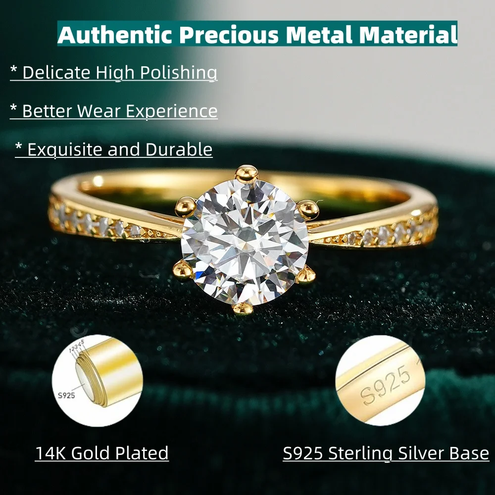 Обручальные кольца с муассанитом для женщин - Фотография_3