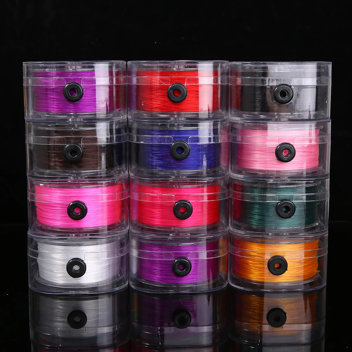 Прочный эластичный шнур с кристаллами и бисером - Фотография_5