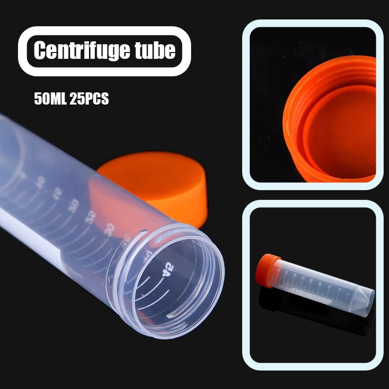 50 мл, пластиковая пробирка для центрифуги с плоским дном и шкалой
