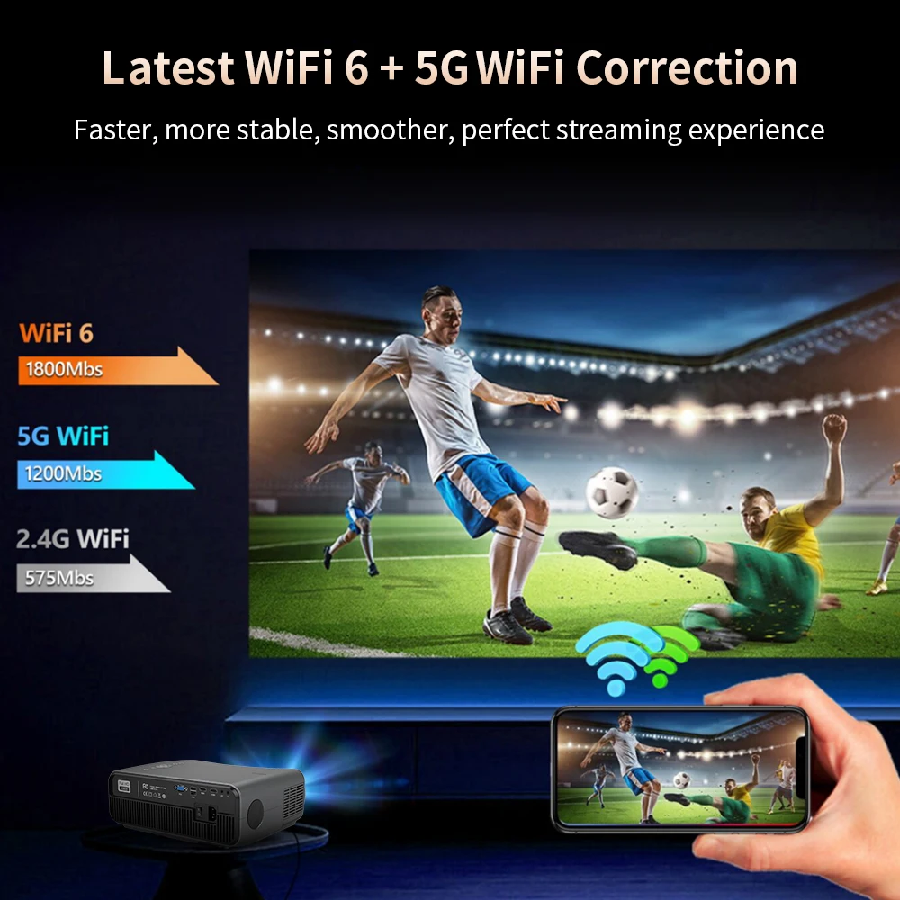 Проектор 4k wi-fi android 5g full - Фотография_5