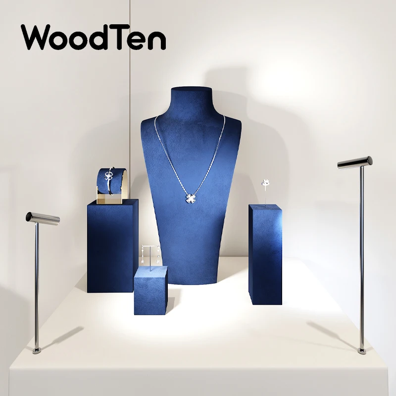 Подставка под ювелирные изделия woodten premium blue
