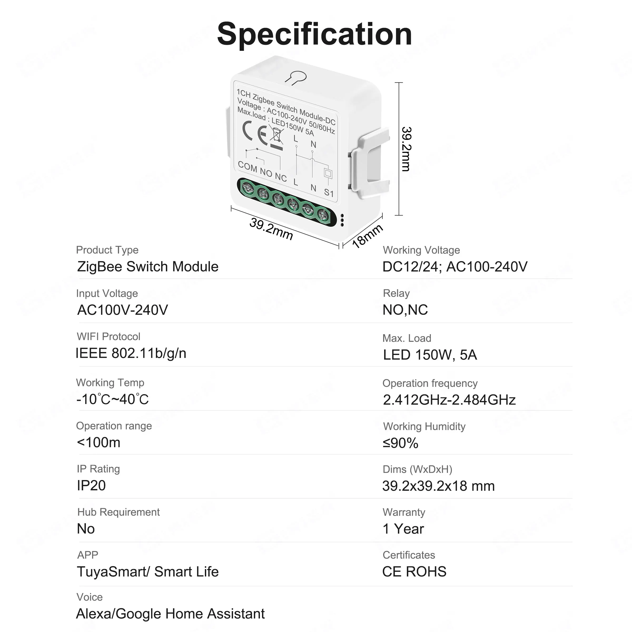 Girier smart zigbee модуль переключателя - Фотография_6