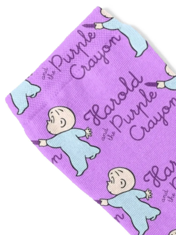 Носки с фиолетовым карандашом harold - Фотография_2