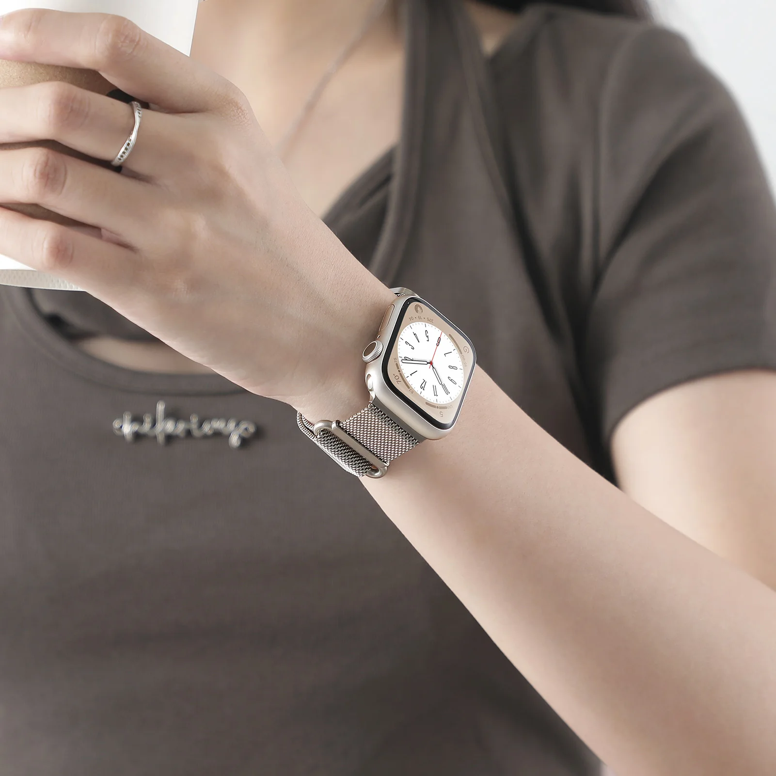 Ремешок магнитный для apple watch band 40 мм 44 мм 45 мм 41 мм 42 мм 38 мм - Фотография_4