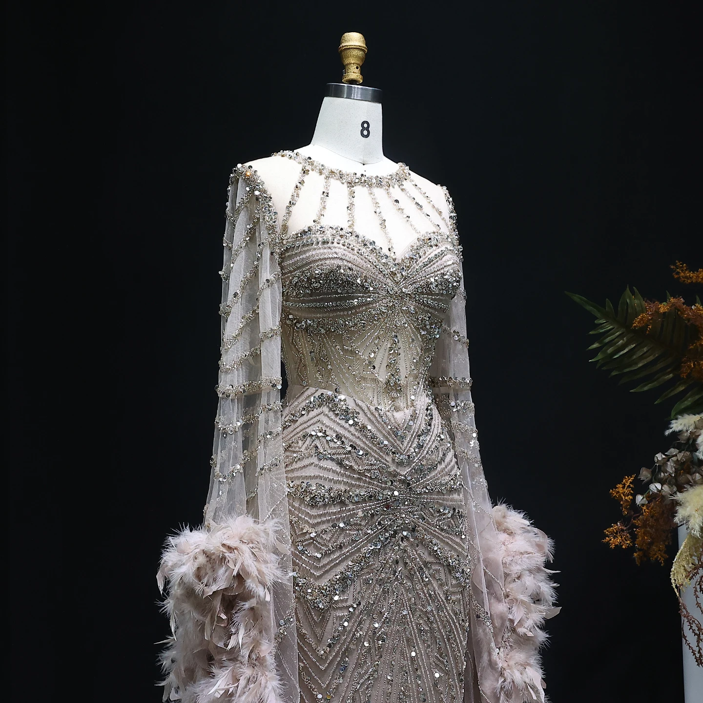 Роскошное вечернее платье русалки - Фотография_5