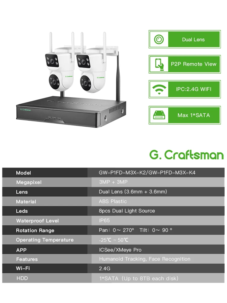 Комплект ru g.c 3mp+3mp с двумя - Фотография_2