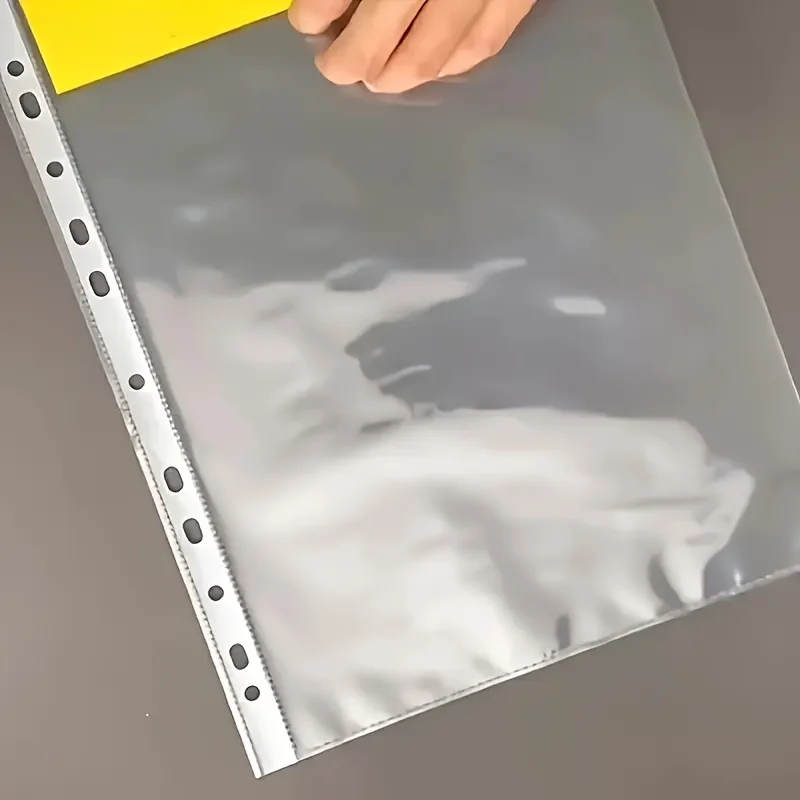 11 отверстий, прозрачные перфорированные папки для документов формата а4 - Фотография_5