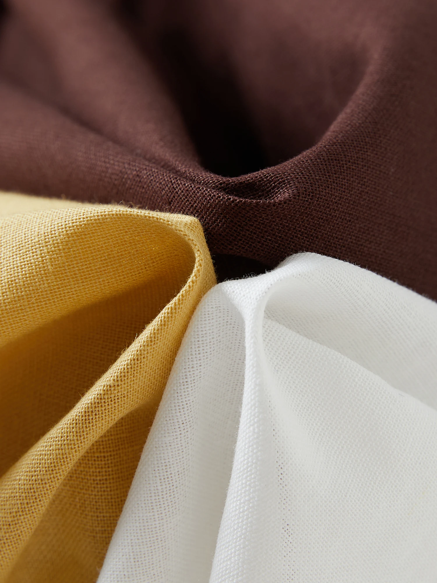 Dushu женские льняные широкие брюки на шнурке - Фотография_4