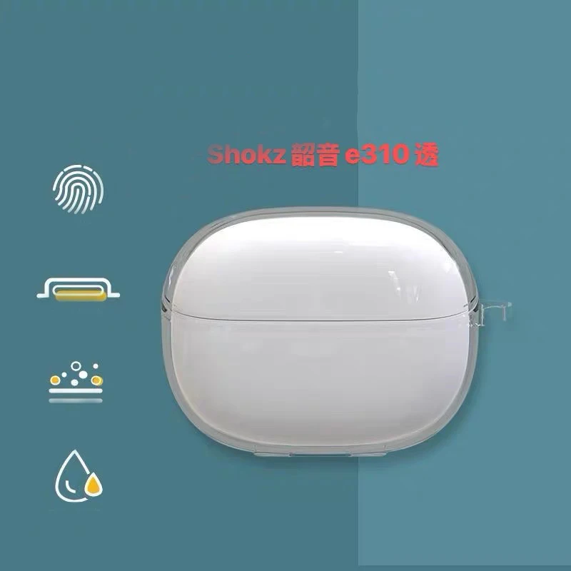 Прозрачный чехол для наушников shokz с открытыми точками one e310 - Фотография_3