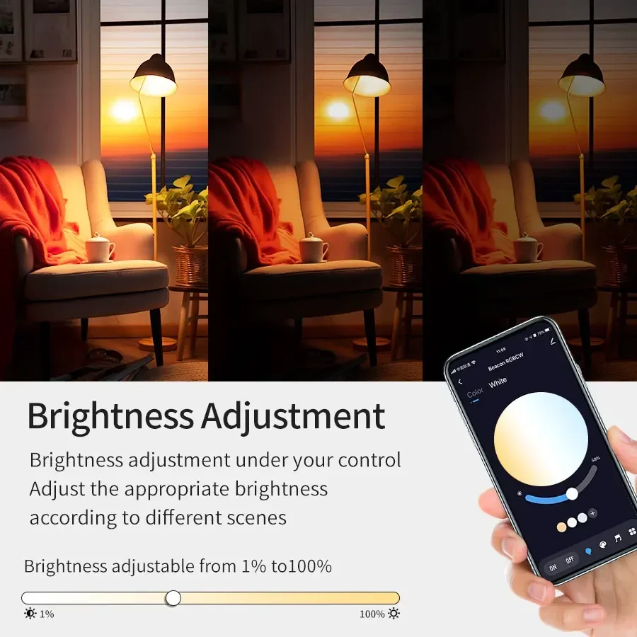 Tuya e27 светодиодные лампы bluetooth - Фотография_3