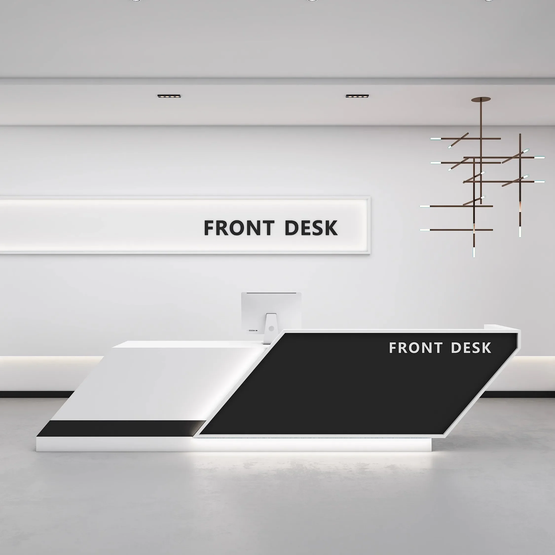 Приемная стойка компании простой