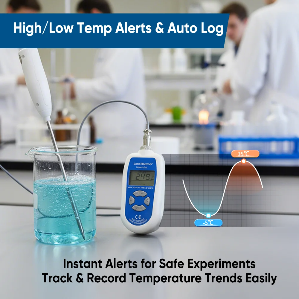 Wenmelce водонепроницаемый цифровой термометр pt100 - Фотография_5