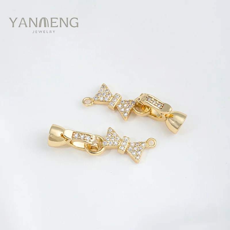 14-каратная позолоченная жемчужная застежка с бантом