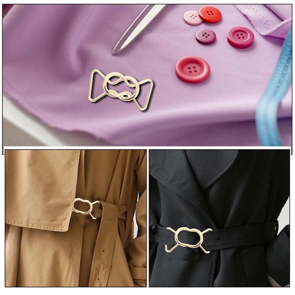 4 пары металлических пряжек на поясе - Фотография_5