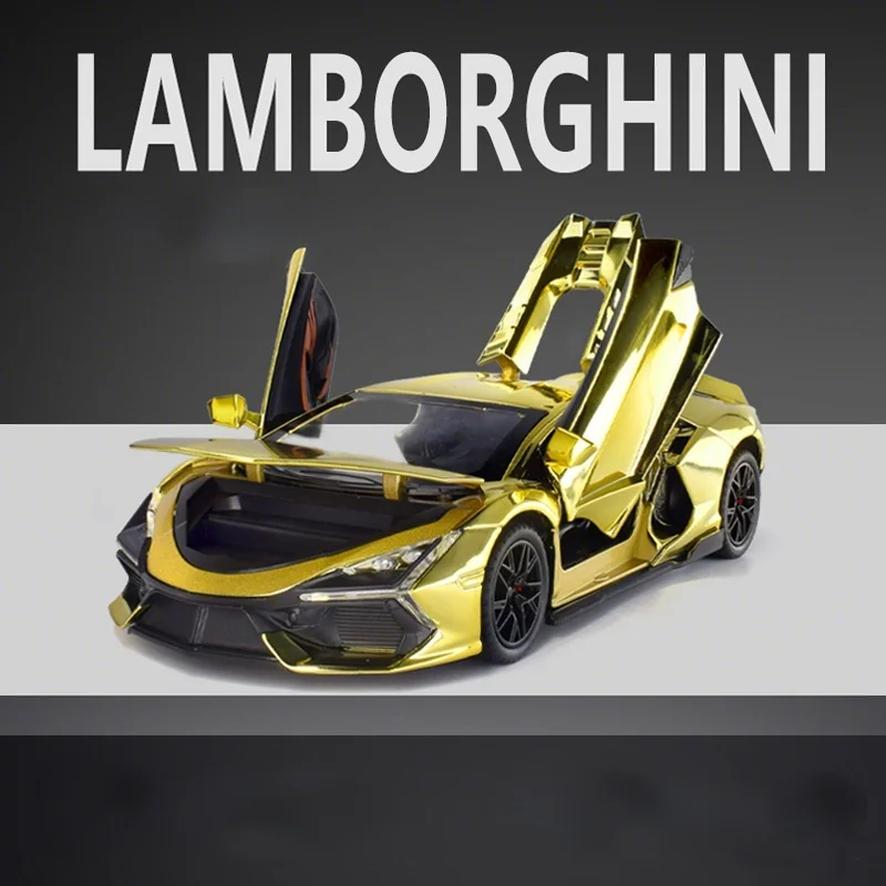 1:24 lamborghini revuelto гальваническая модель автомобиля из сплава - Фотография_2