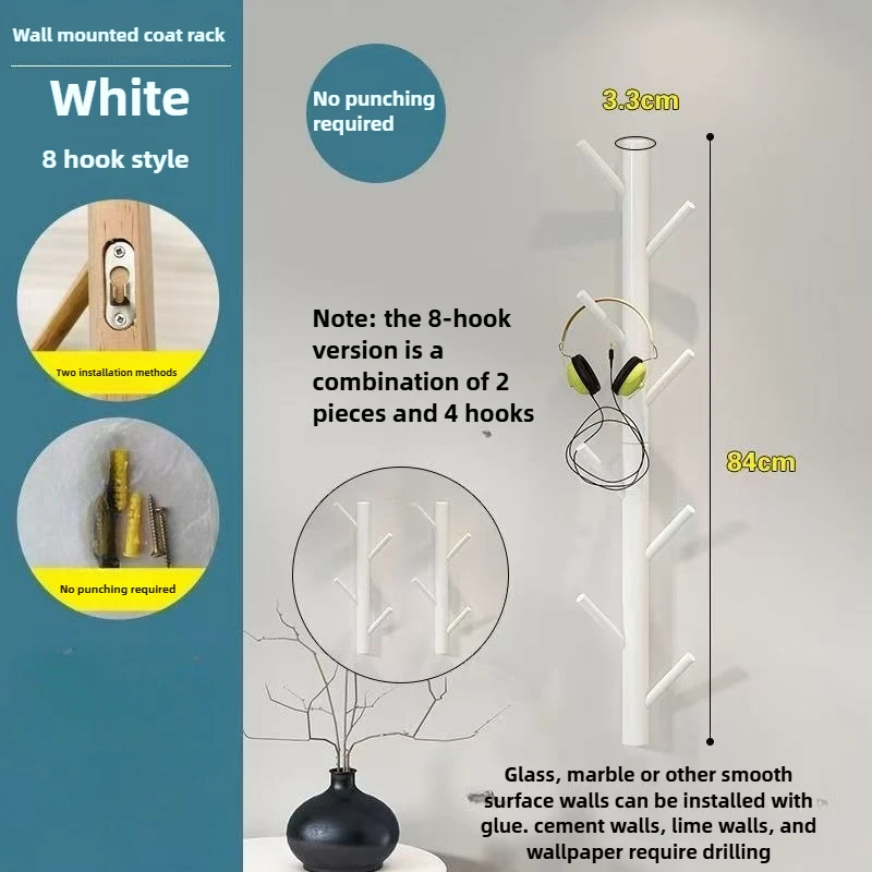 Настенная вешалка для пальто из массива дерева - Фотография_4