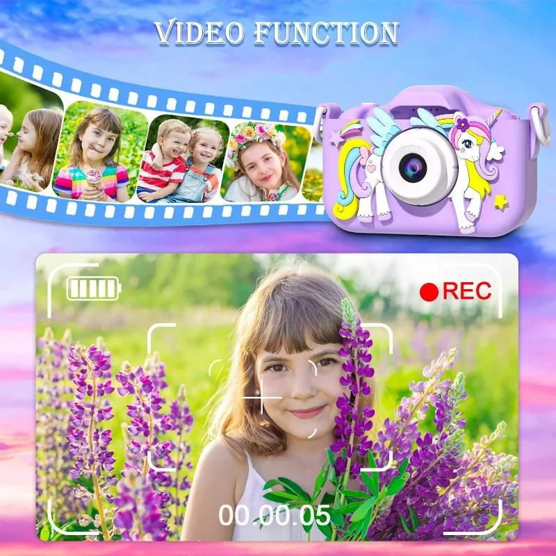 Детская мини-камера с мультяшным единорогом - Фотография_2