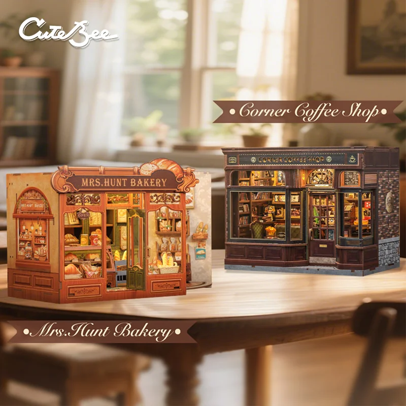 Cutebee book nook kit 3d diy кукольный