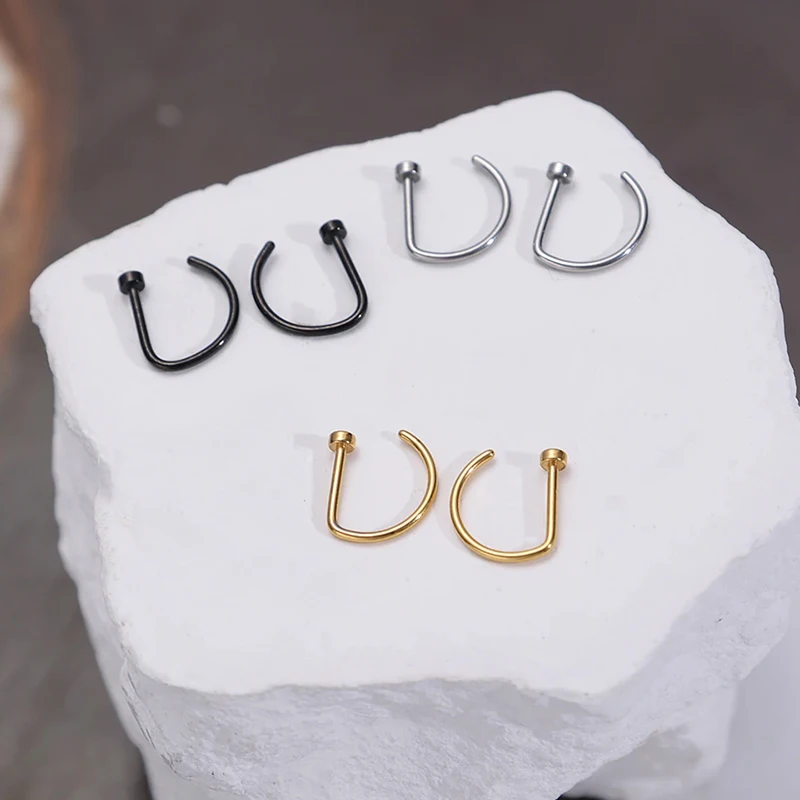 Искусственный пирсинг носа - Фотография_2