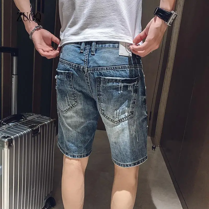 Летние новые джинсовые шорты для мужчин - Фотография_4