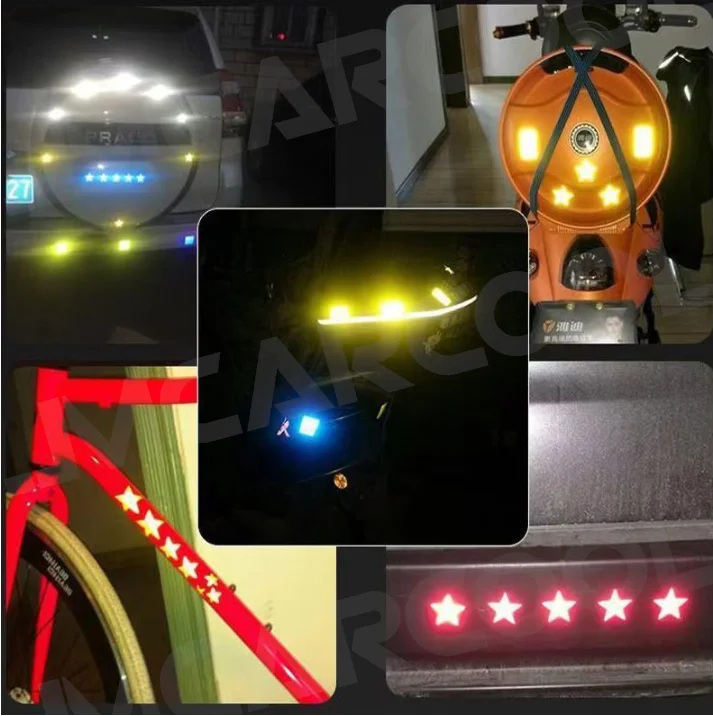 Светоотражающие наклейки на бампер автомобиля - Фотография_4