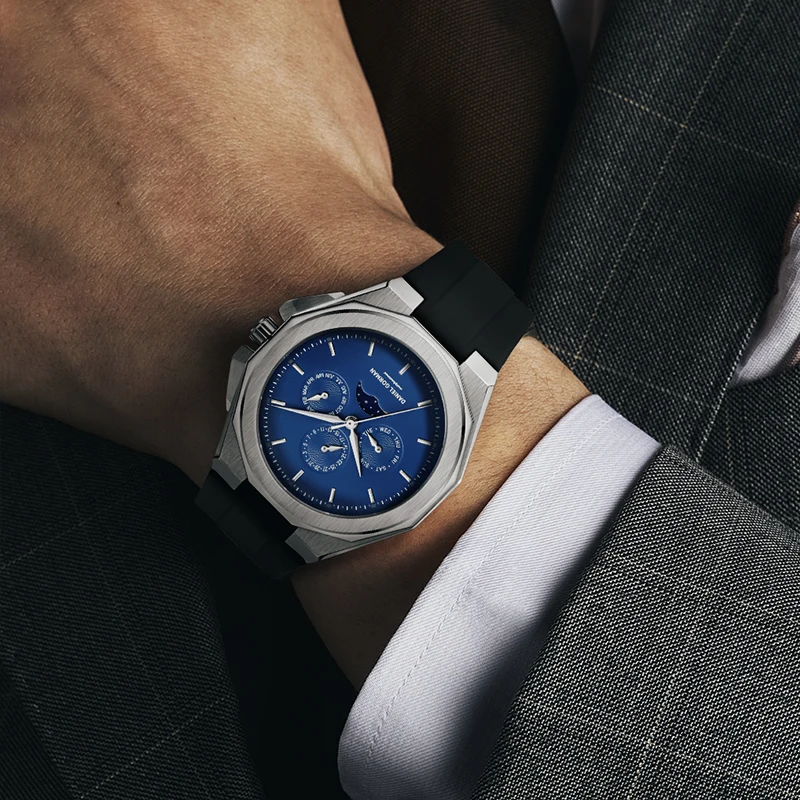 Роскошные часы daniel gorman - 2026 с лунным циферблатом и стрелками - Фотография_3