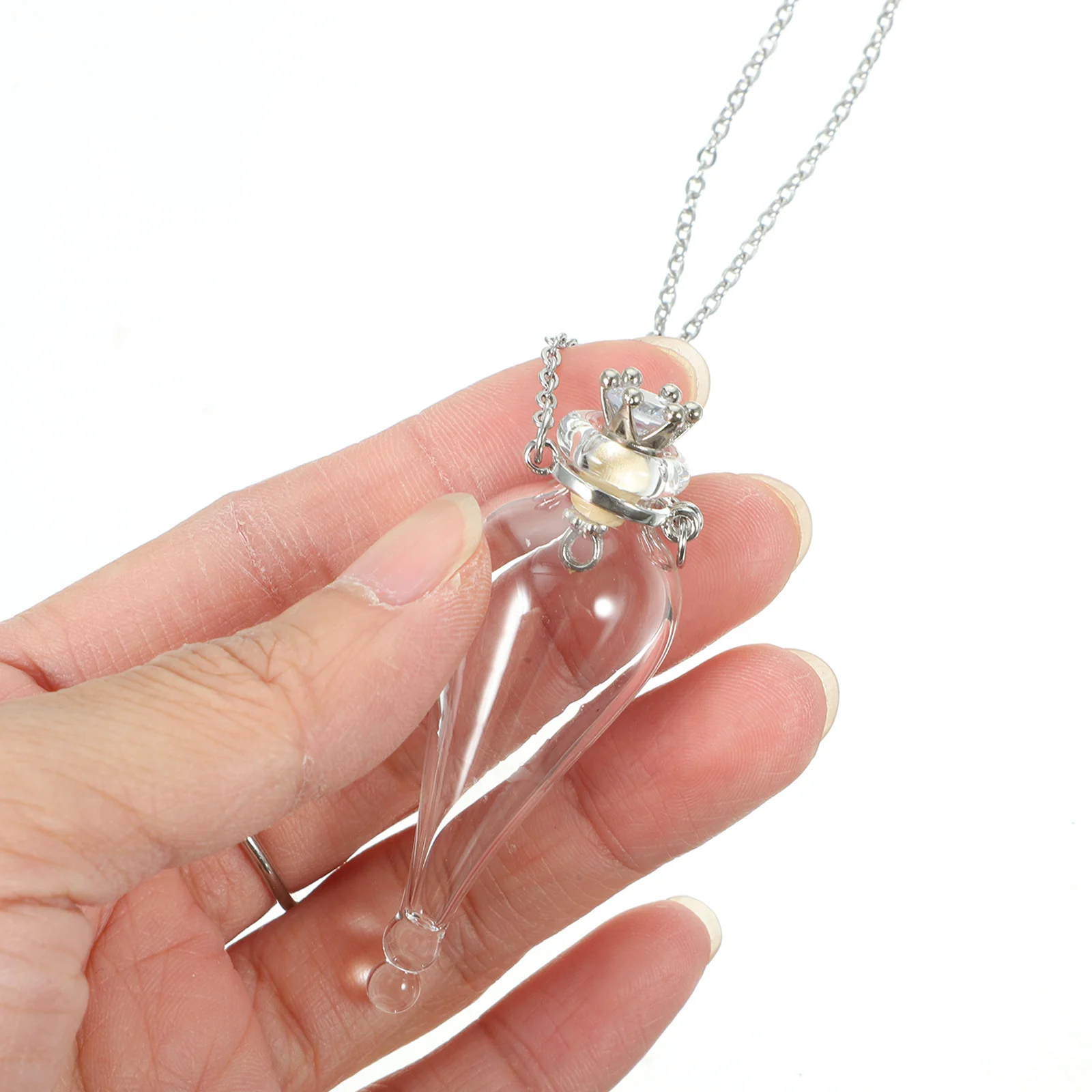 Мини-ожерелье со стеклянной бутылкой - Фотография_2