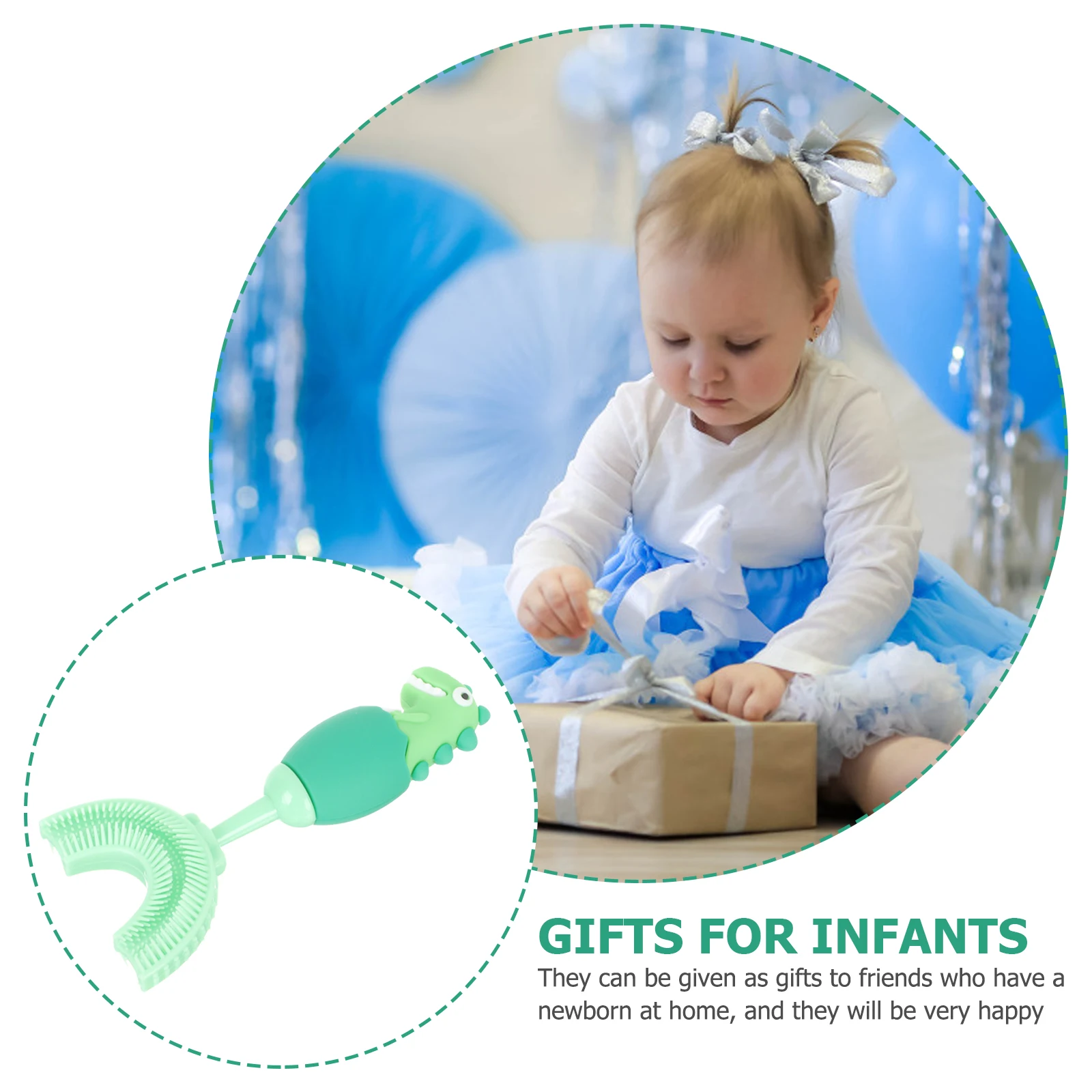 Детская u-образная зубная щетка для детей - Фотография_2