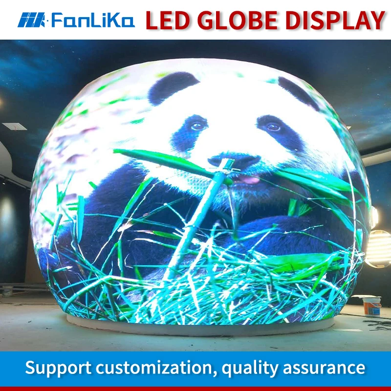 Сферический светодиодный дисплей диаметром p1