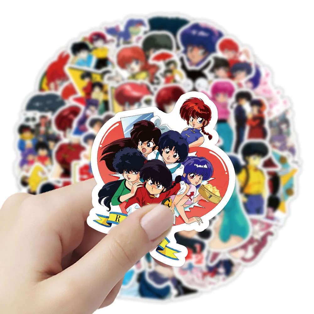 Ranma 1/2 аниме наклейки ranma akane мультяшные наклейки для ноутбука - Фотография_3