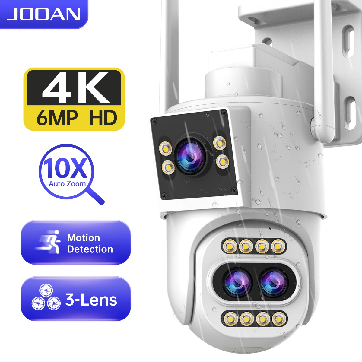 Jooan w10z 4k с тремя объективами