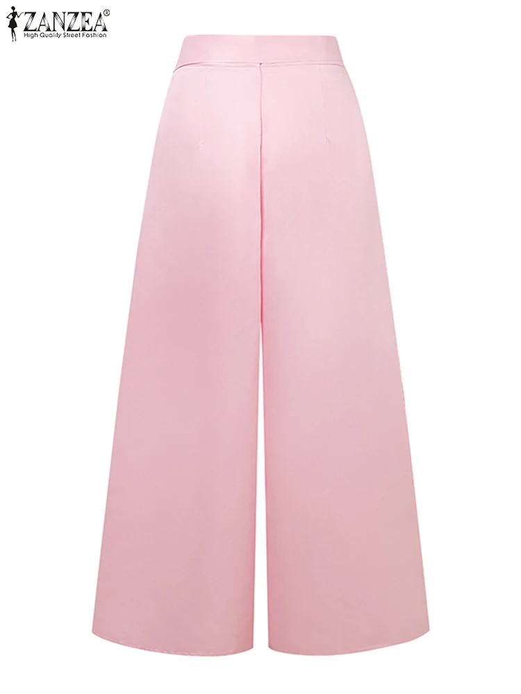 Zanzea, широкие брюки с высокой талией - Фотография_5