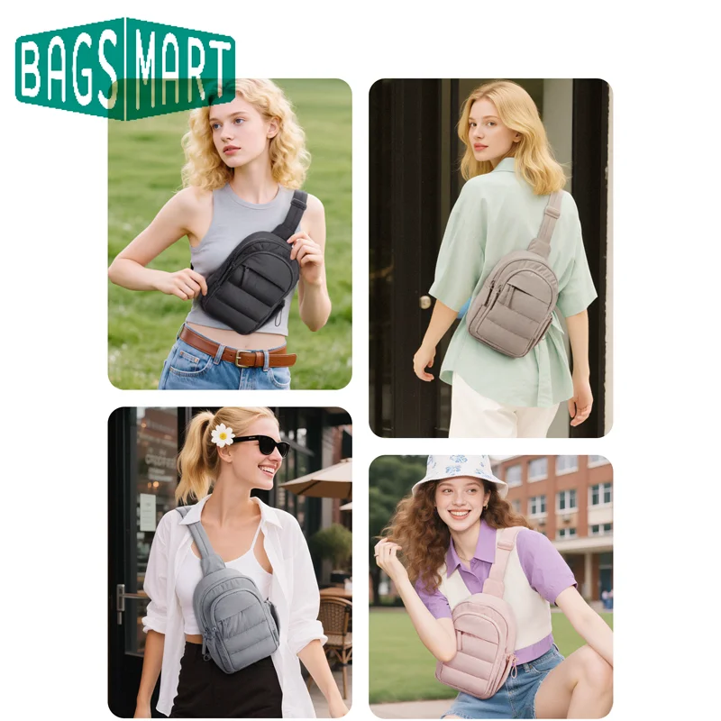 Bagsmart многослойная сумка через