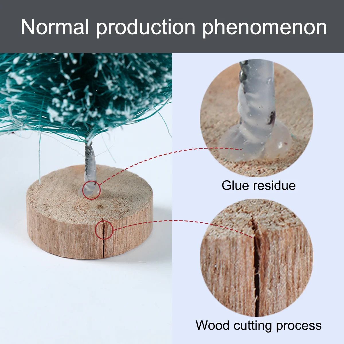 Искусственная мини-деревянная рождественская елка - Фотография_5