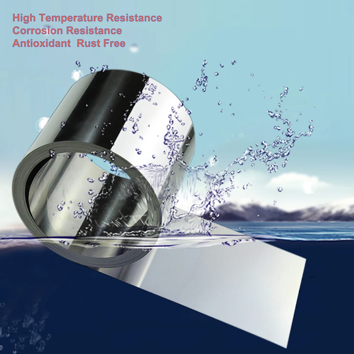 1 метр, лента из нержавеющей стали 316l - Фотография_2