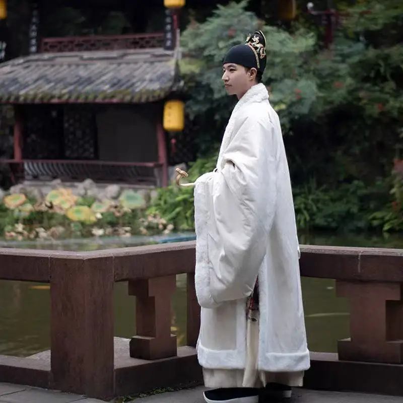 Зимний утепленный плащ ханьфу - Фотография_2