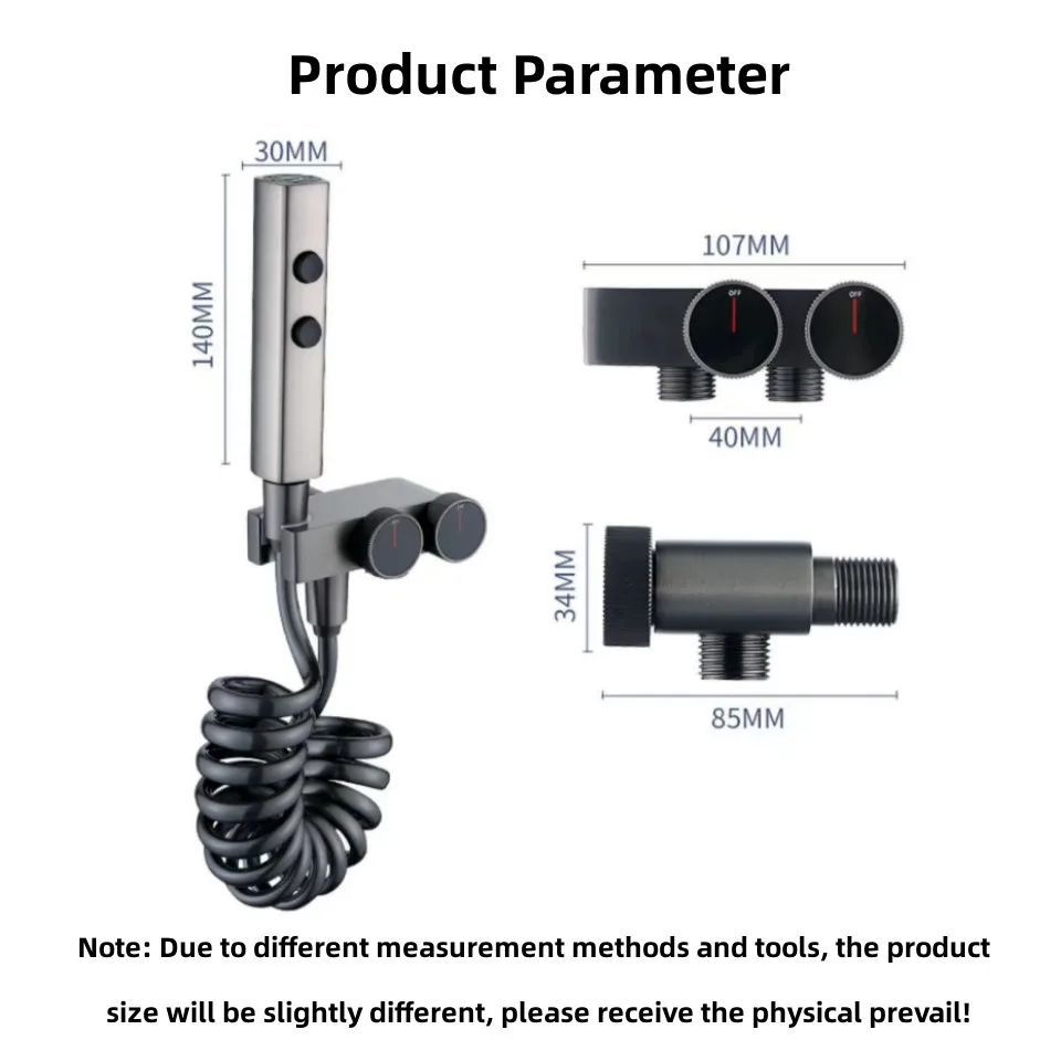 Серебряный смеситель для биде с ручным распылителем - Фотография_6