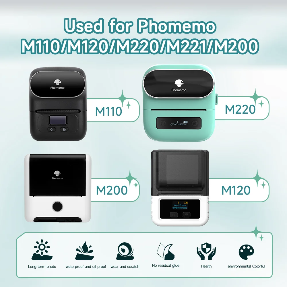 Бумага phomemo многоцелевые термоэтикетки - Фотография_2
