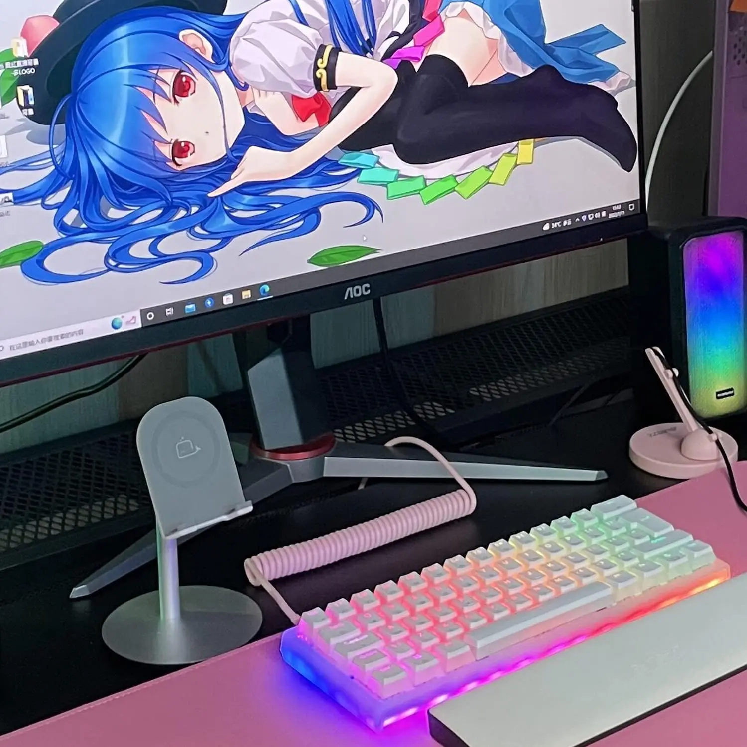 Спиральный кабель для клавиатуры attack shark x mambasnake c01 - Фотография_6