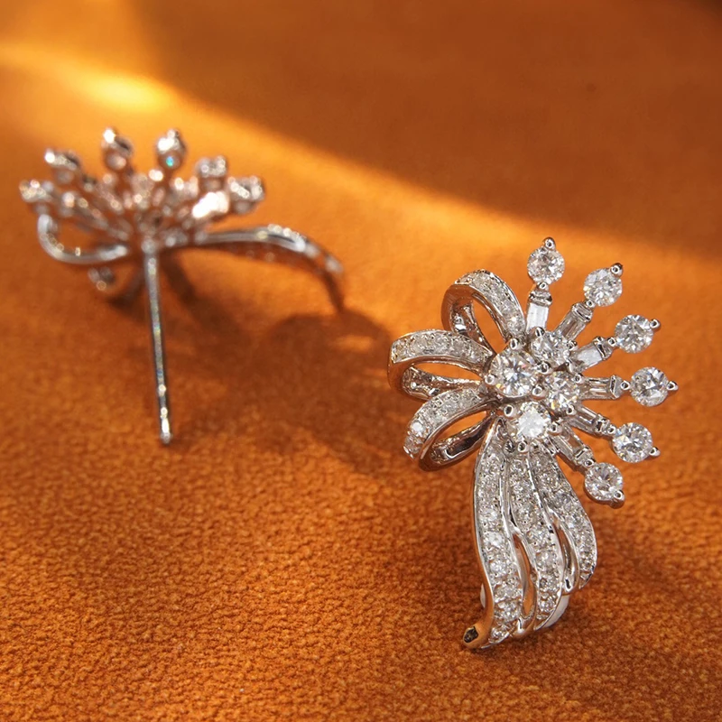 Женские серьги с бриллиантами aazuo - Фотография_3