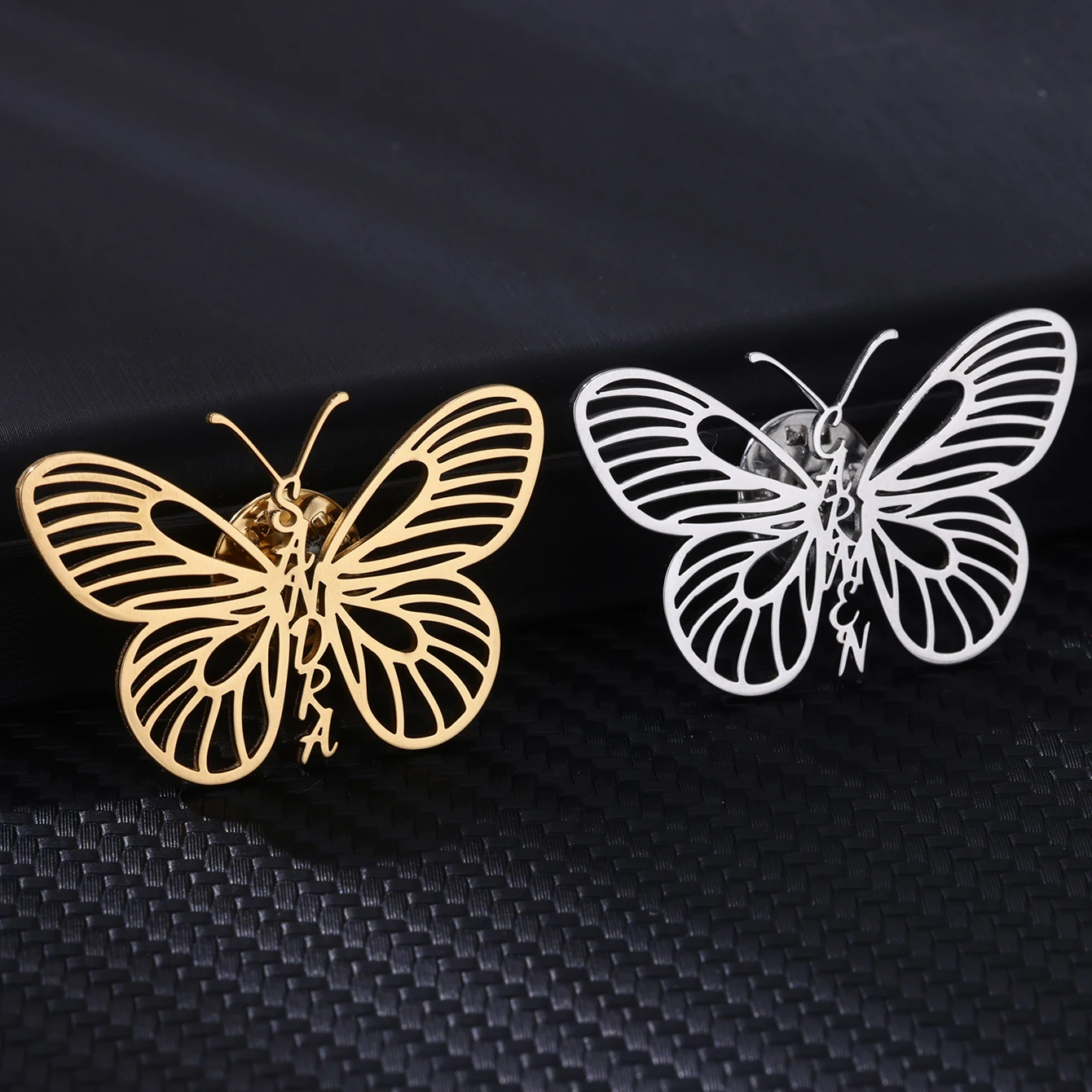 Броши с именем бабочки на заказ для женщин и мужчин - Фотография_5