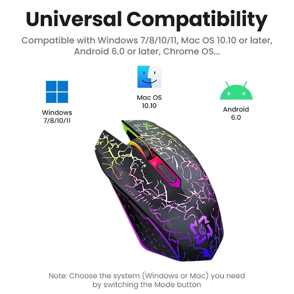 Bluetooth 5,2 мышь rgb 2 - Фотография_6