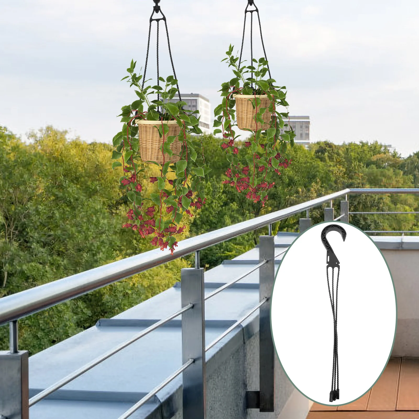 Пластиковые крючки для цветочных горшков - Фотография_2